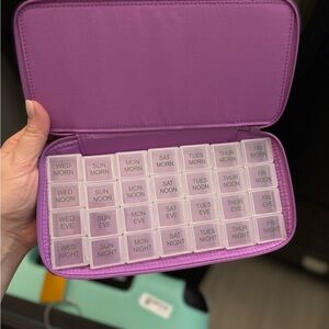 Purple Weekly Pill Organizer